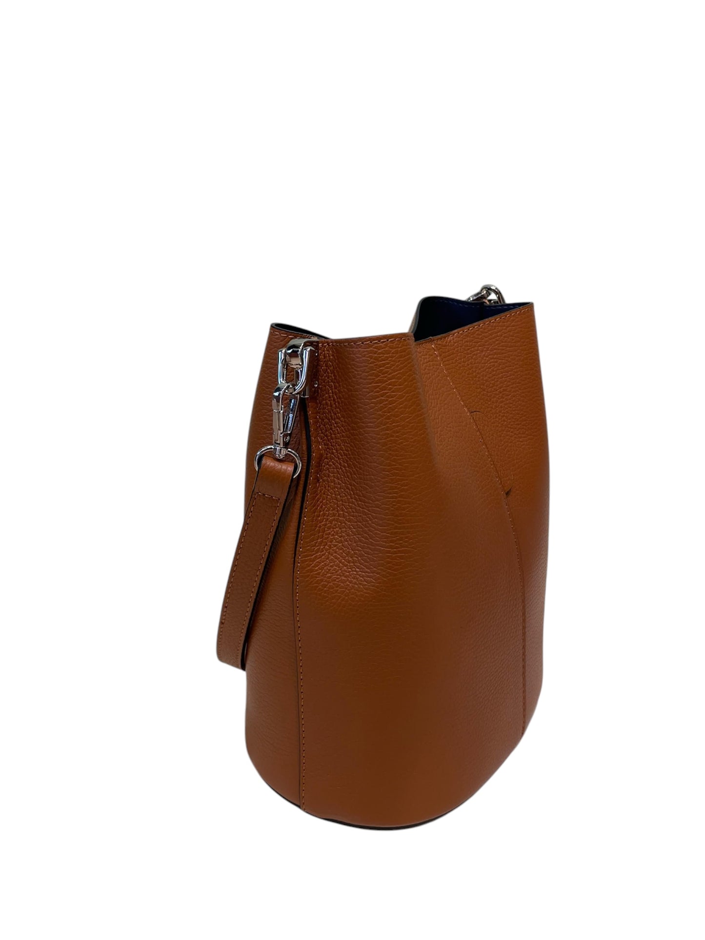 Borsa Secchiello in pelle con tracolla -11255