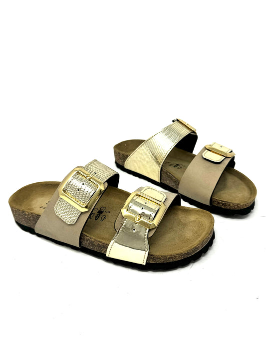 Ciabatta in sughero platino -83181T