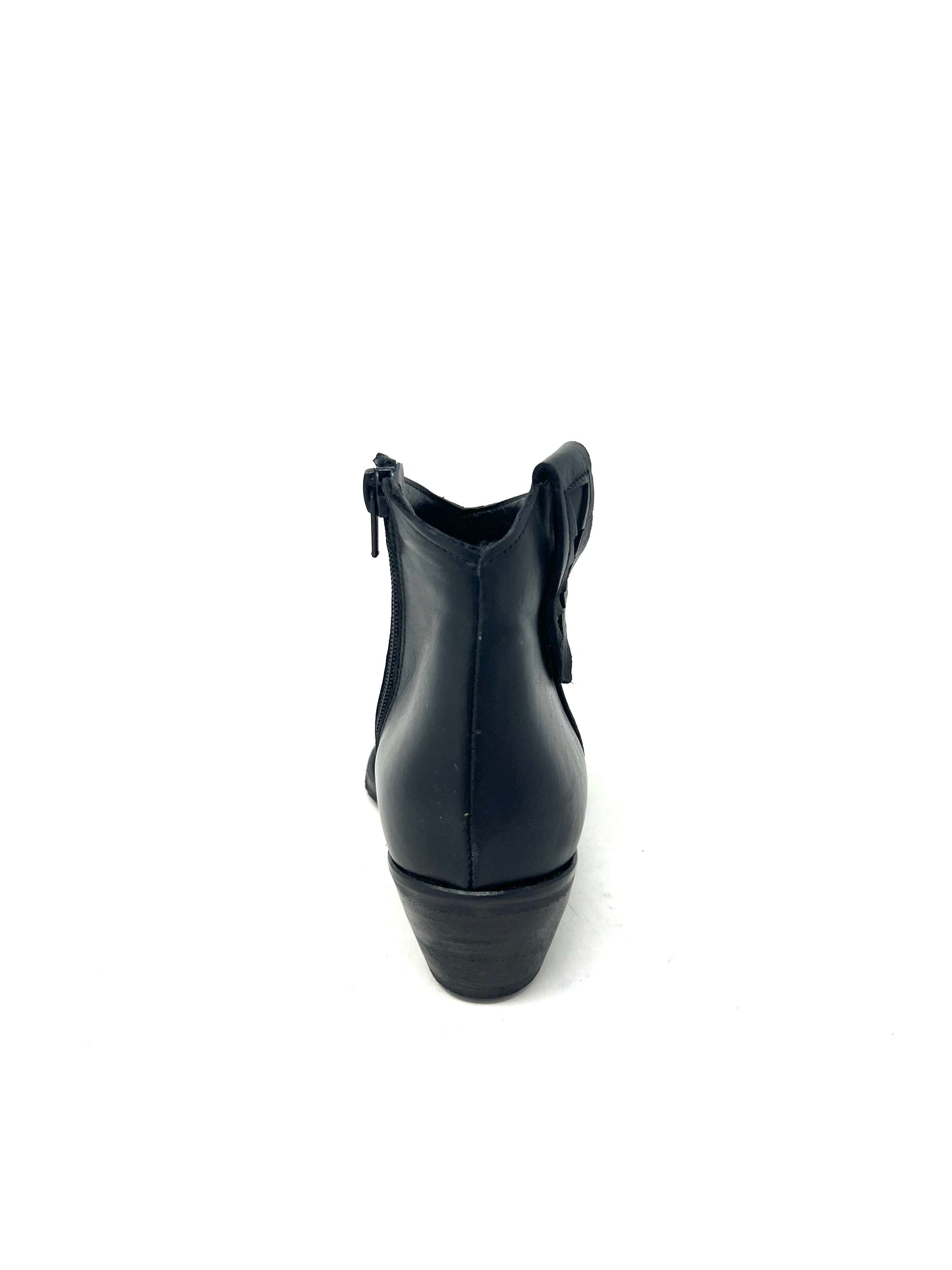 Texanino basso in vitello nero opaco -2088NE