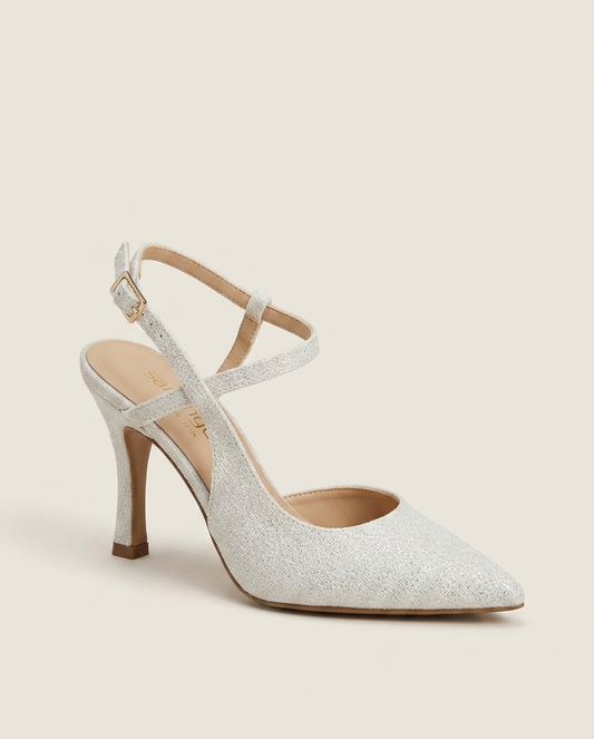 Slingback in luxury bianco V_2164M0