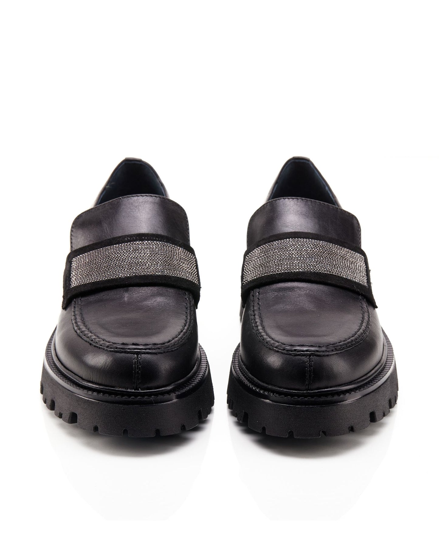 Mocassino in nappa nero accessorio -23260N