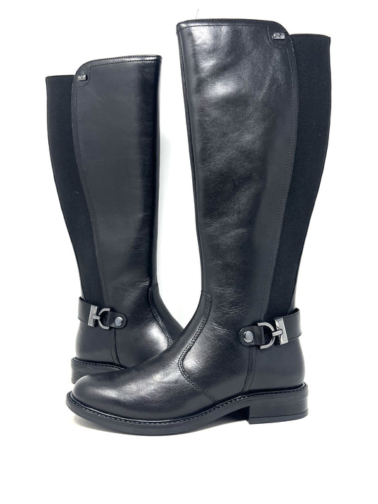 Stivale cavallerizzo vitello nero - 17105N