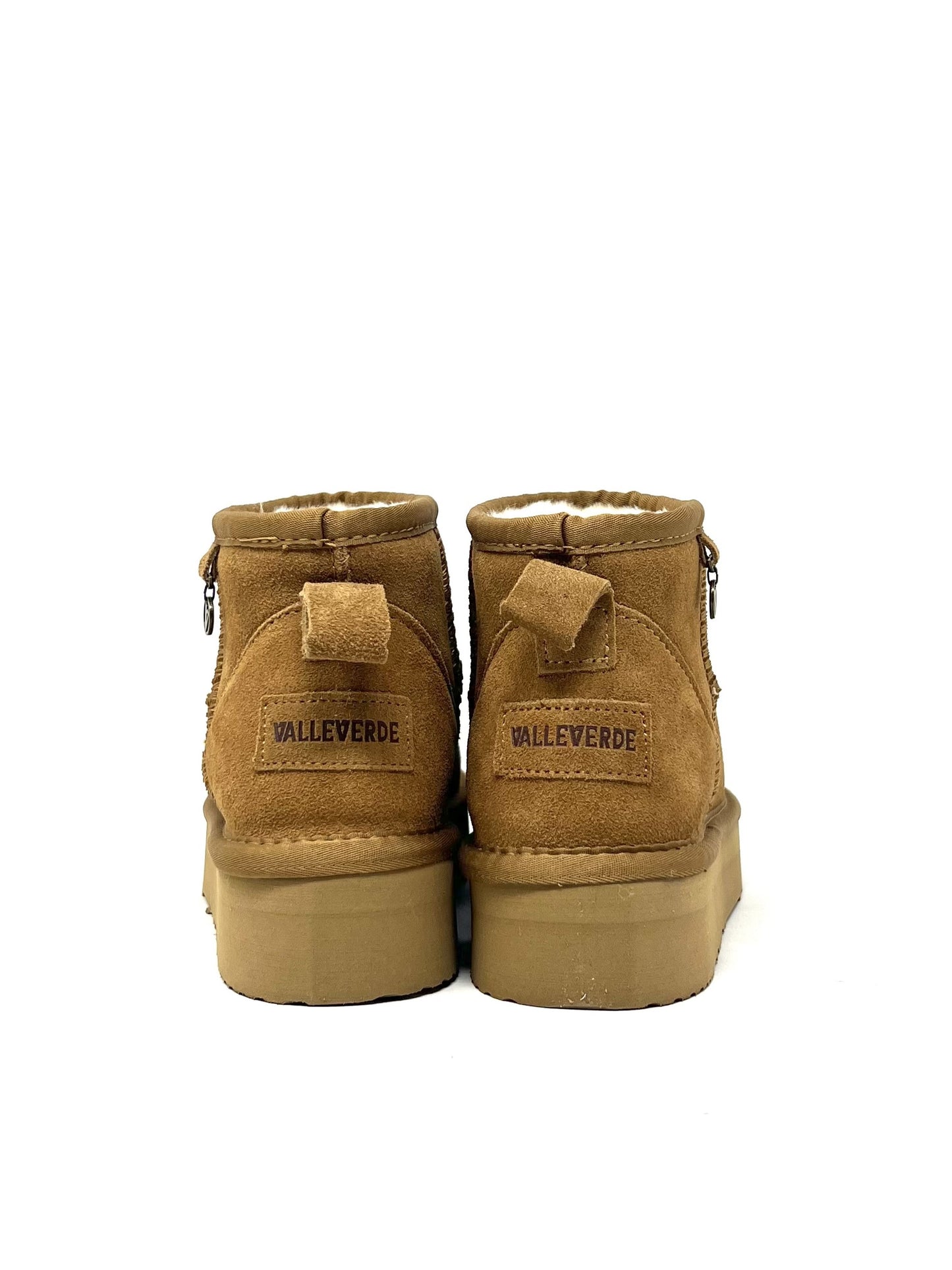 Scarponcino con pelo camoscio camel - 41121C