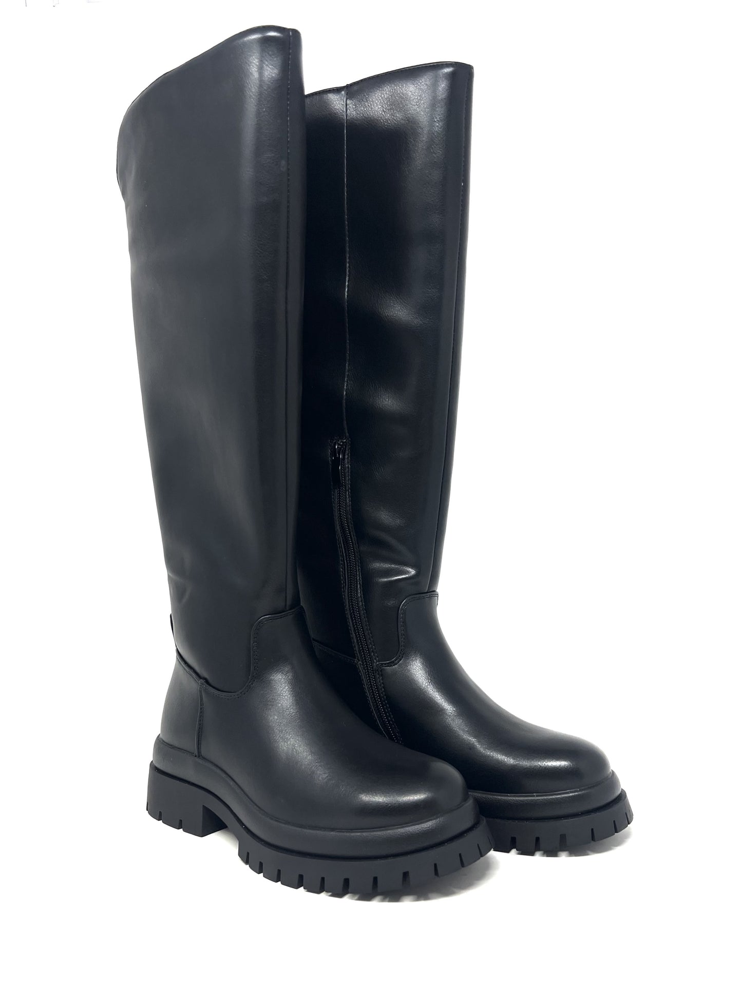 Stivale con gambale alto nero - GR598