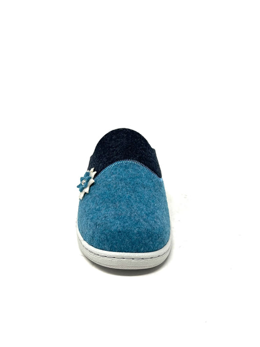 Ciabatta in panno app. fiore - 3007A