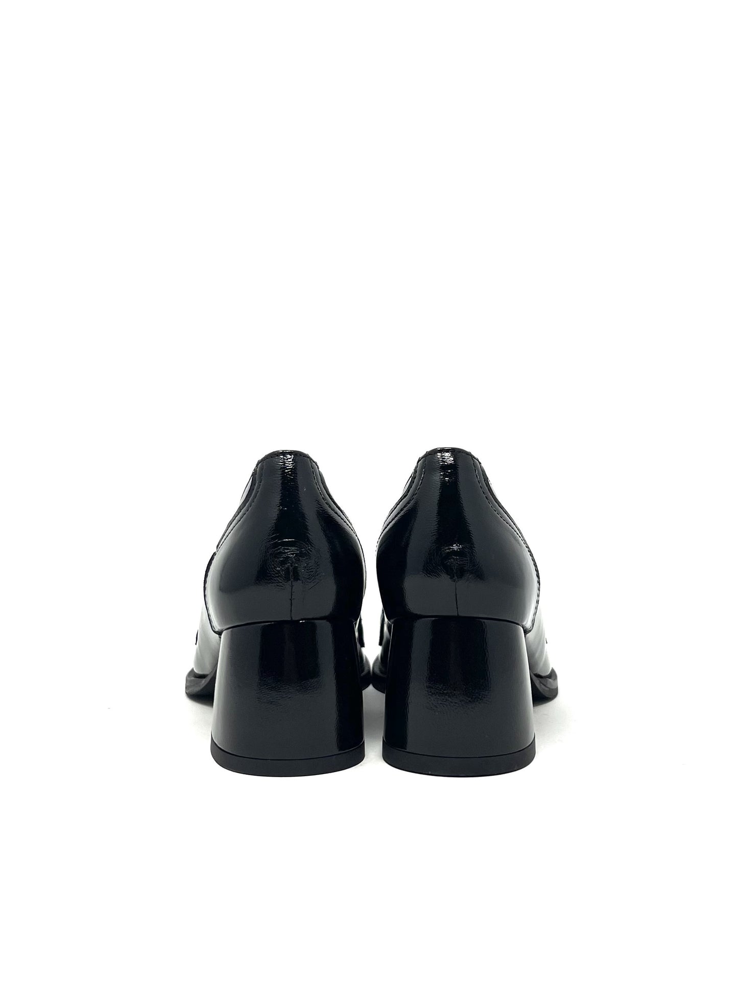 Mocassino con tacco largo acc. morsetto nappa - V5429