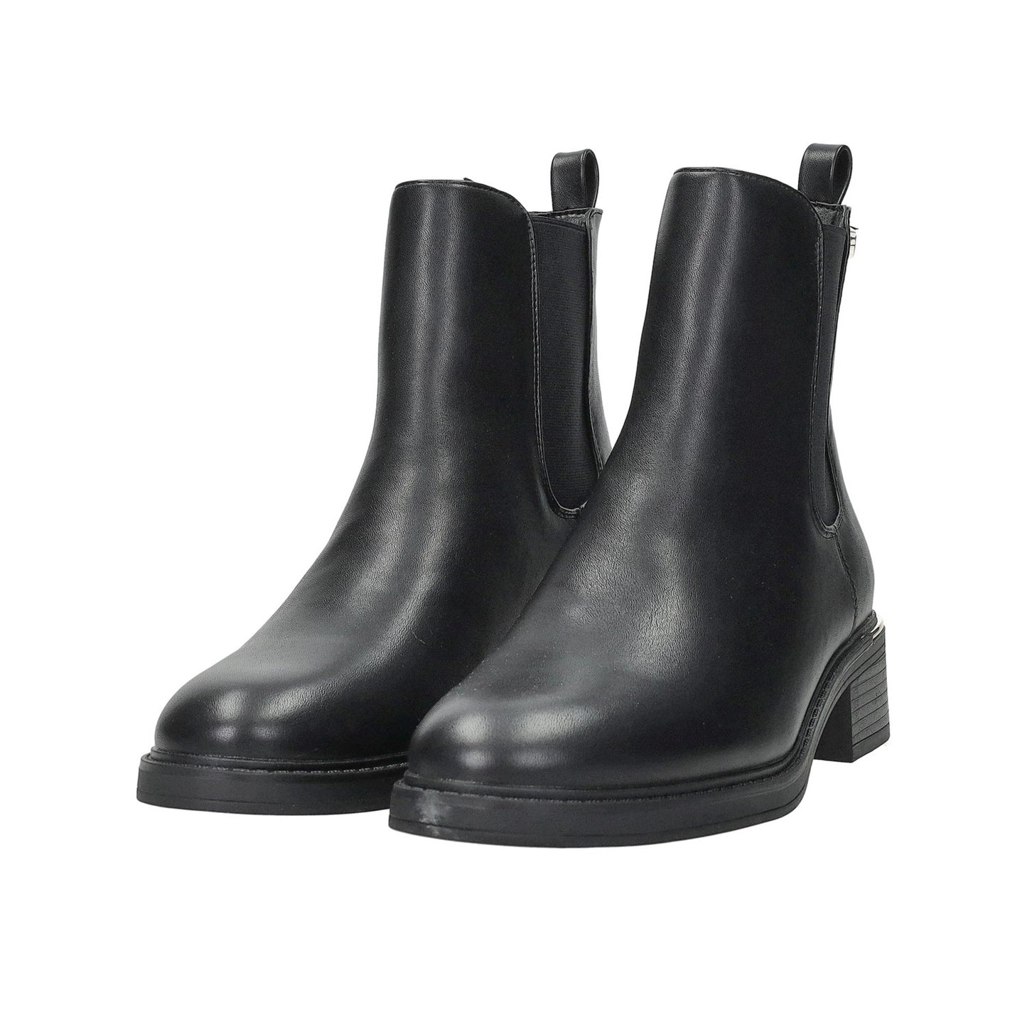 Stivaletto profilo dorato nero -2255B