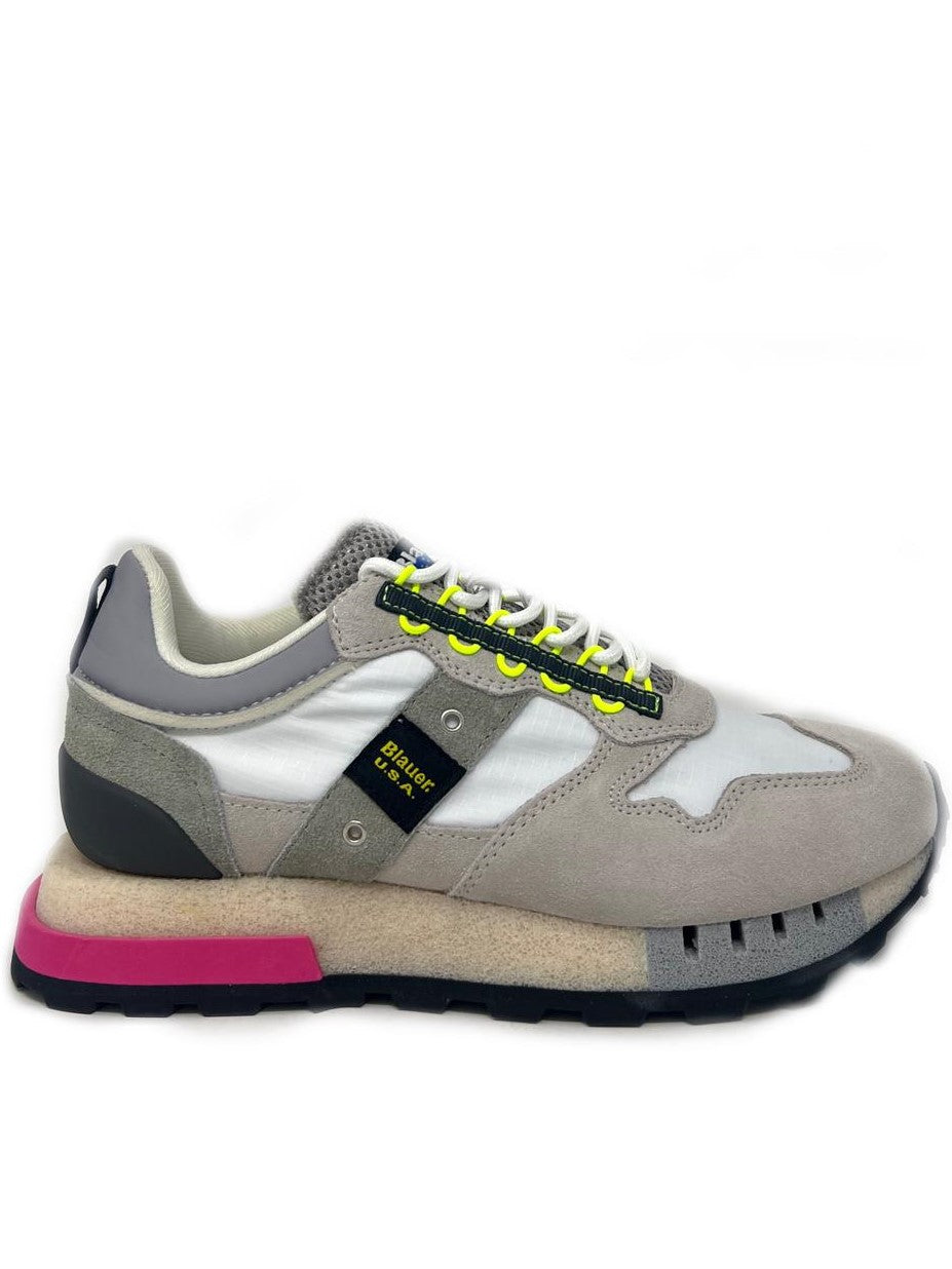 Sneakers Houma Blauer white light grey -HOUMA2W