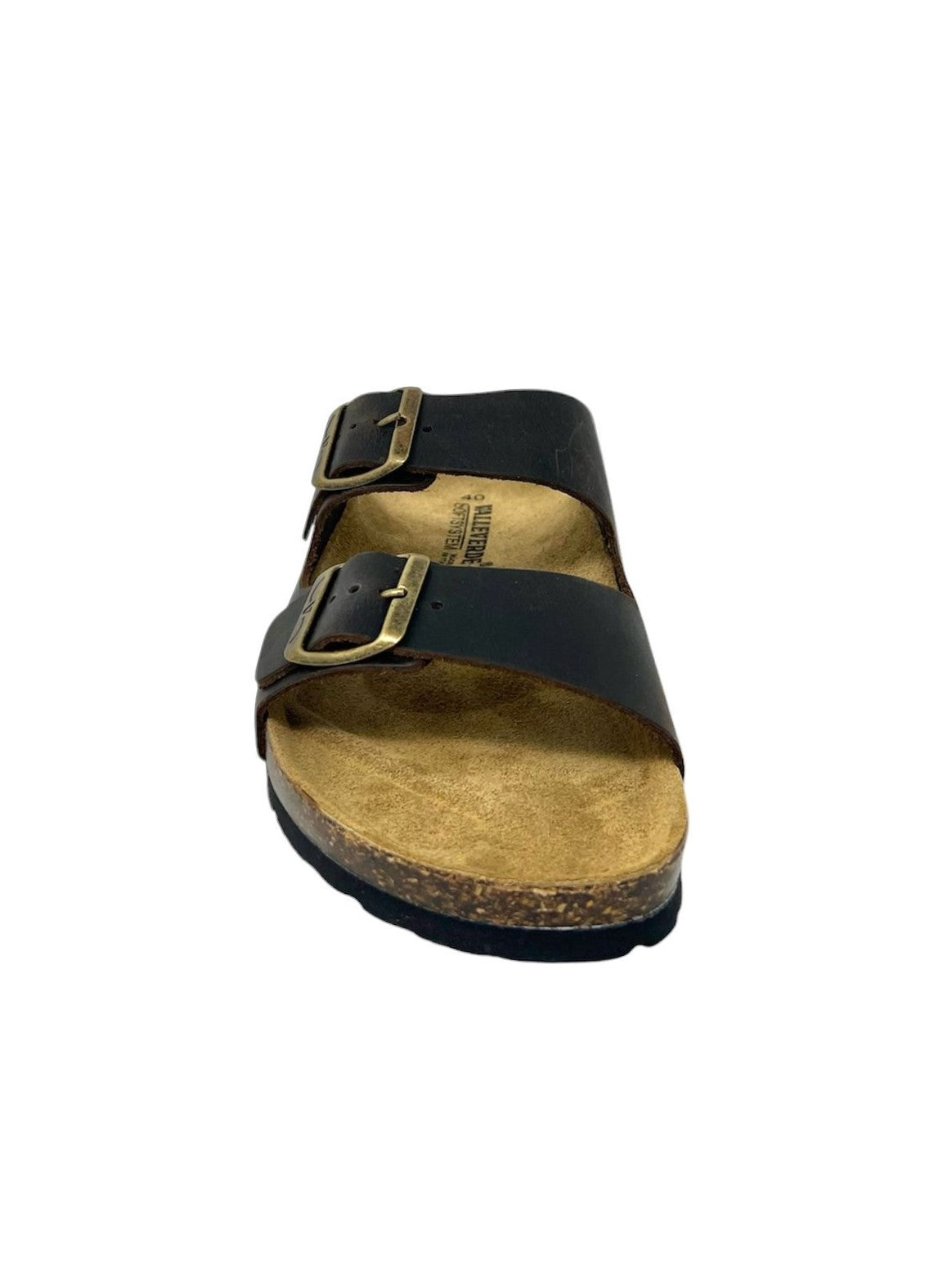 Ciabatta uomo doppio cinturino marrone - VH3292C