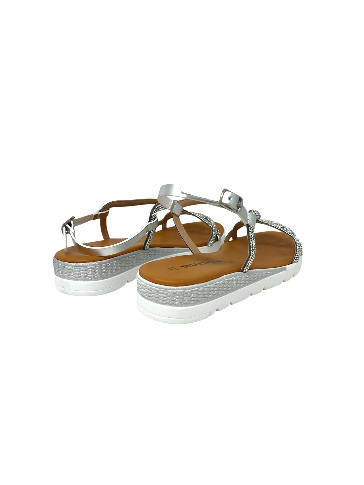 Ciabatta intrecciata silver - 24203S