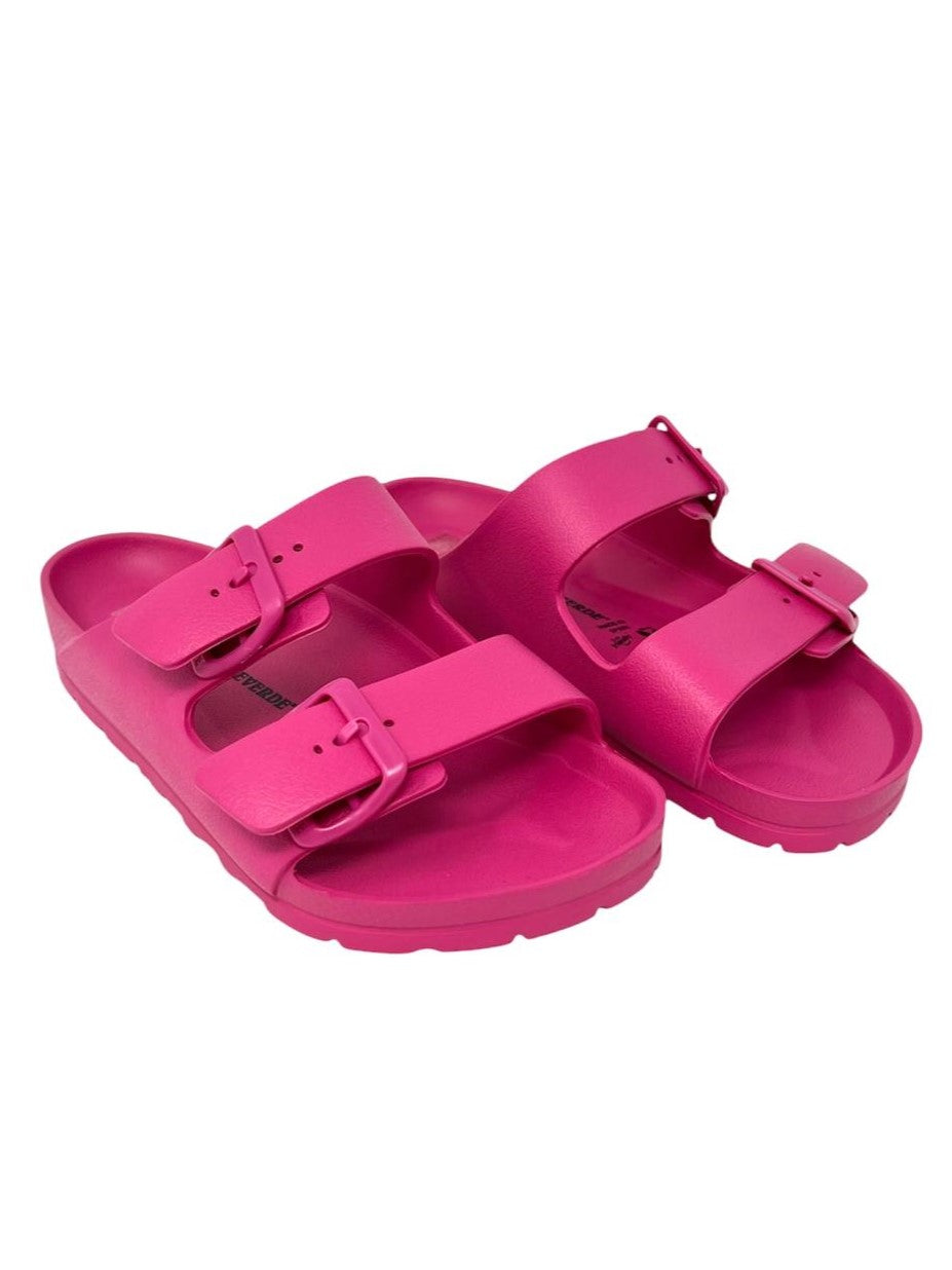 Ciabatta doppio cinturino colore fuxia - 59100