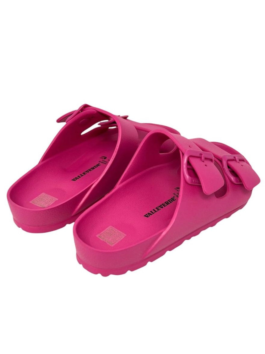Ciabatta doppio cinturino colore fuxia - 59100