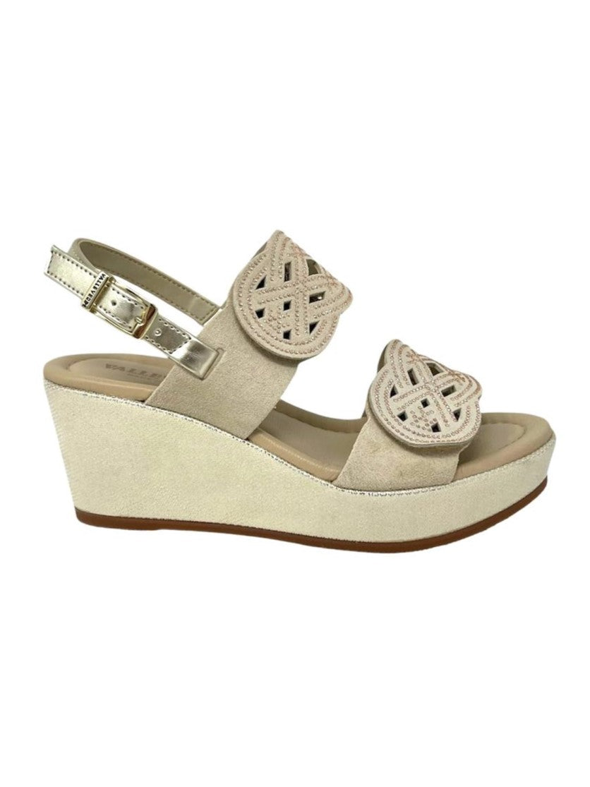 Sandalo donna fascia color visone - 32210