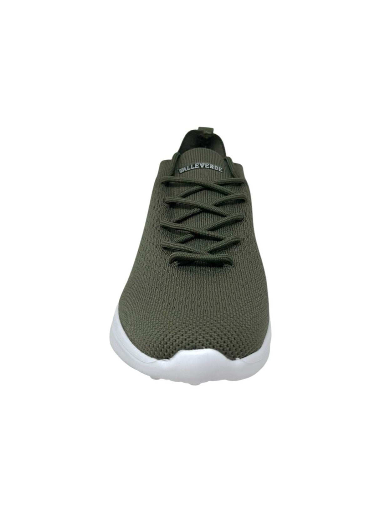Sneakers in tessuto con lacci verde bosco - 34850