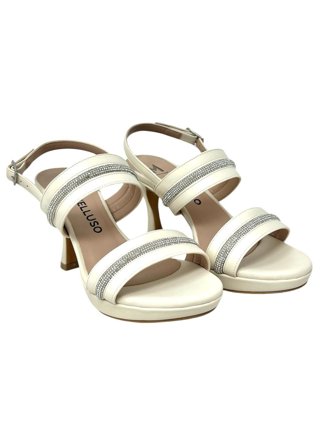 Sandalo con tacco liz milk - J661