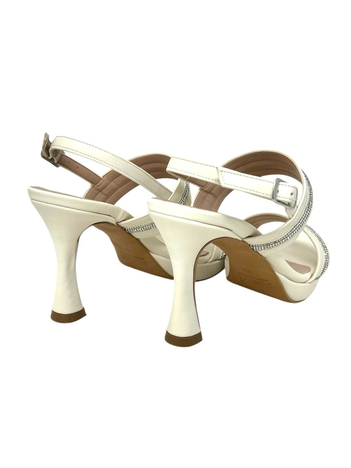 Sandalo con tacco liz milk - J661
