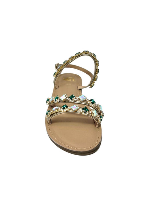 Sandalo gioiello multistrass tacco 5 cm - GL830VE