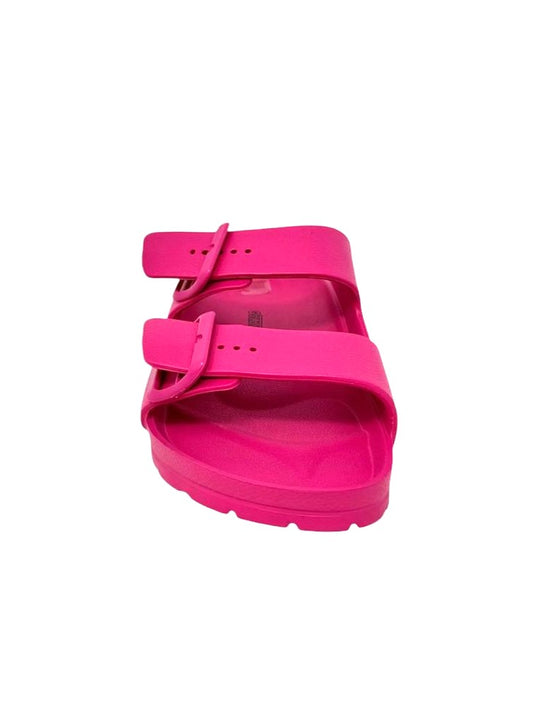 Ciabatta donna doppio cinturino fuxia - GSE100