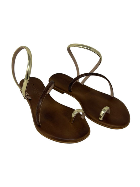 Sandalo infrapollice intrecciato oro - ELEAN