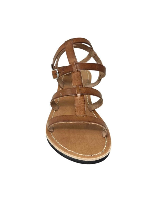 Sandalo con cinturini in cuoio - 3086