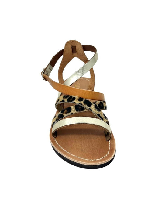 Sandalo adige platino cavallino - 3240P