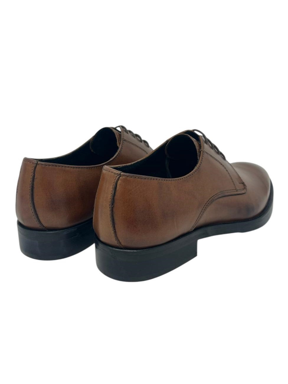 Derby uomo cuoio marrone - 016CU