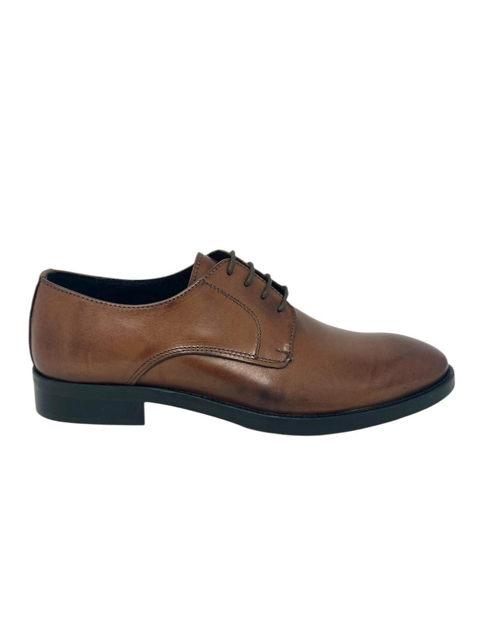 Derby uomo cuoio marrone - 016CU