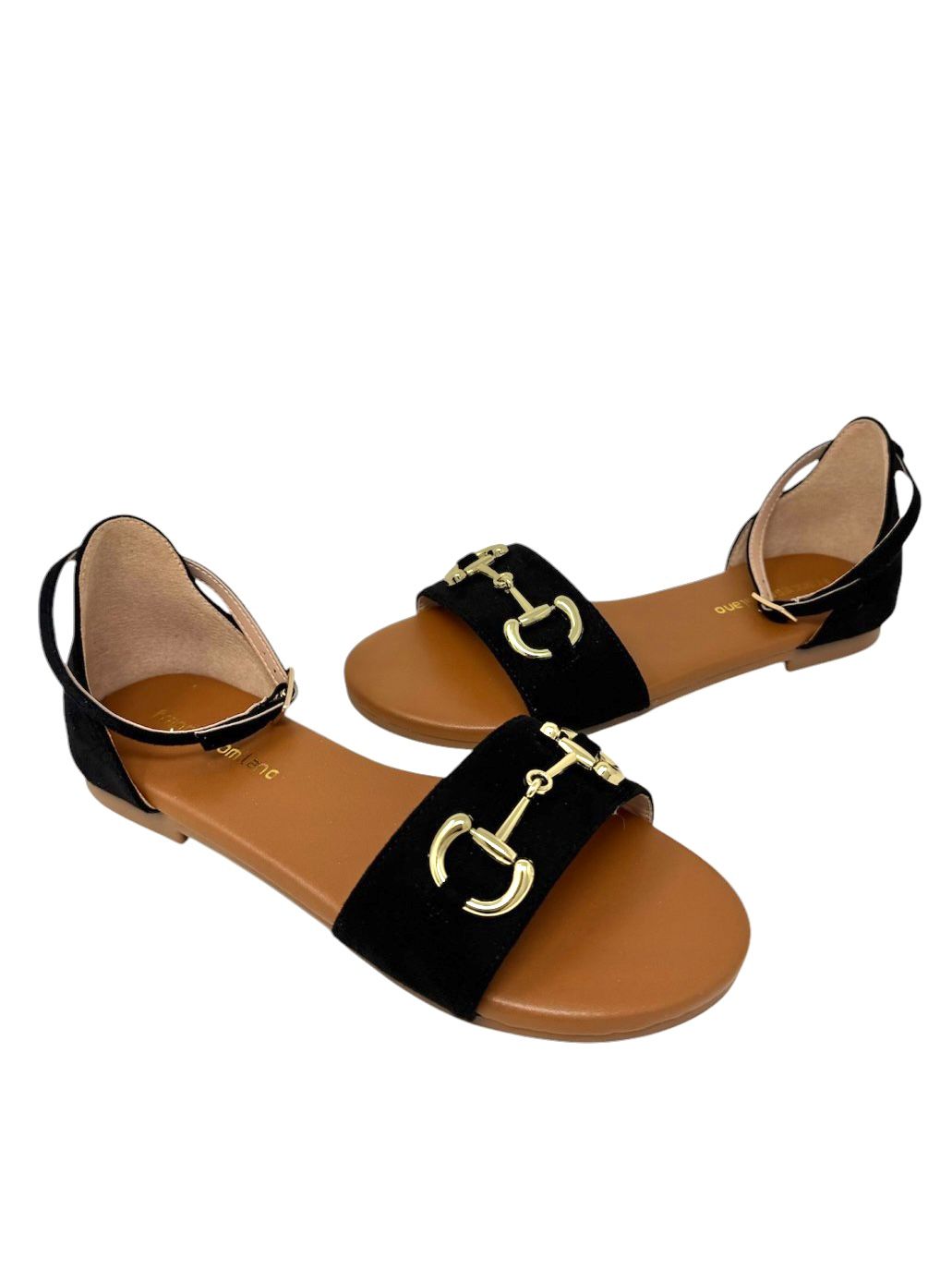 Sandalo basso basic accessorio morsetto nero - G2802T