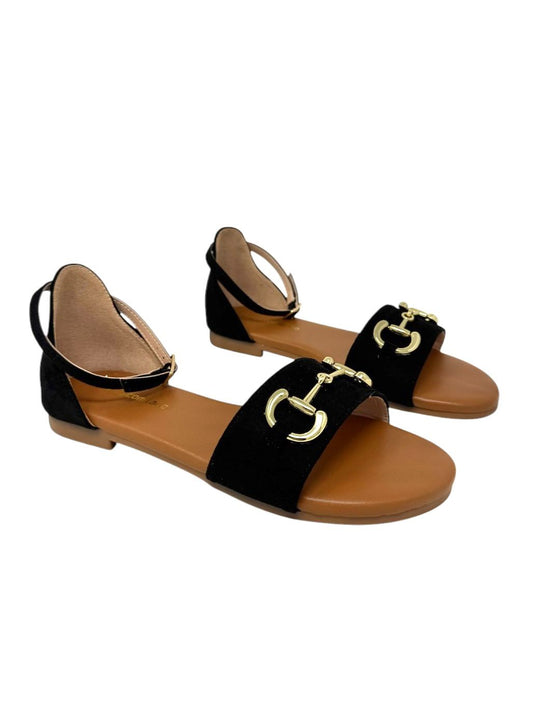 Sandalo basso basic accessorio morsetto nero - G2802T