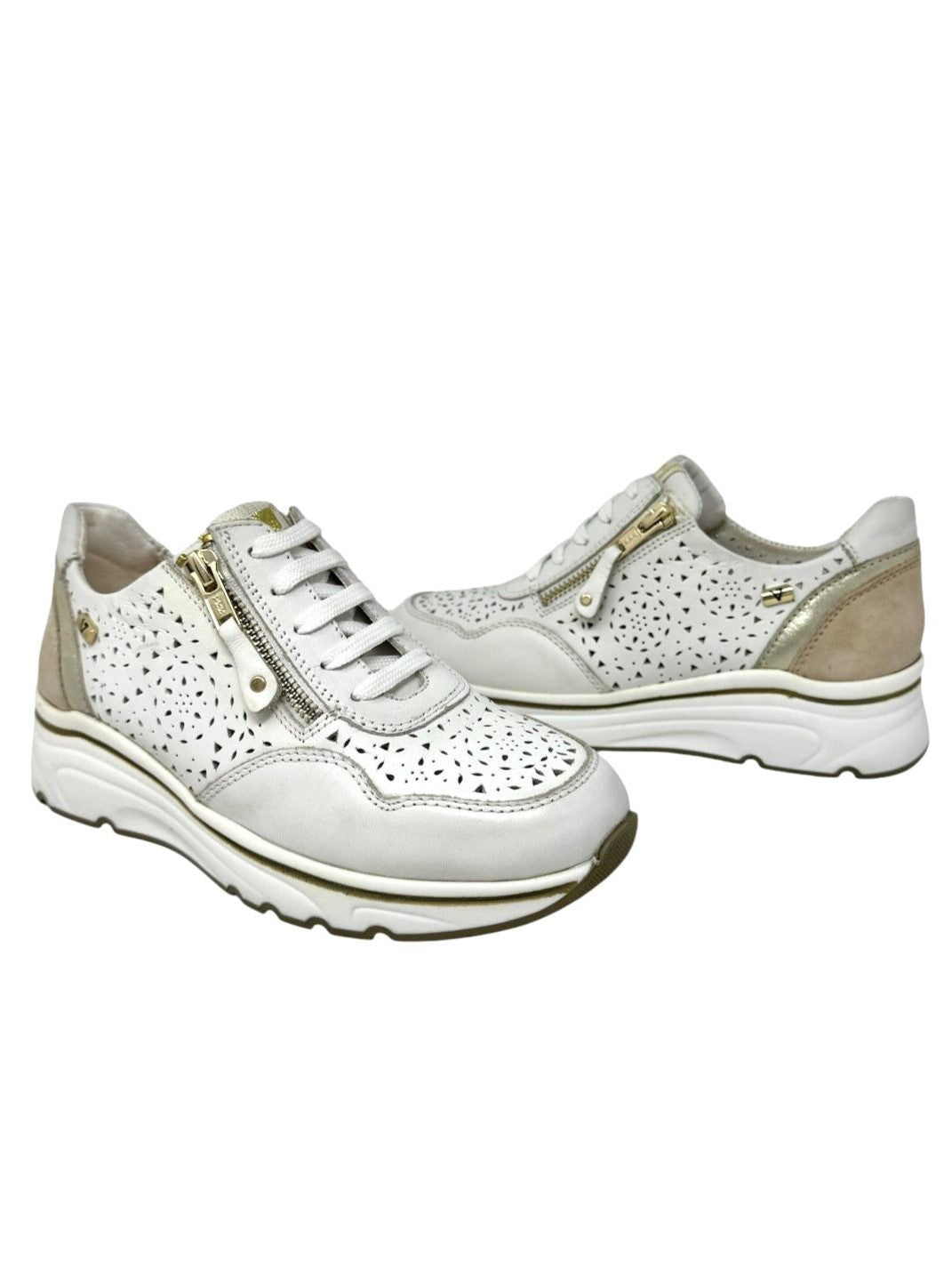 Sneakers donna color vitello bianco - 36061