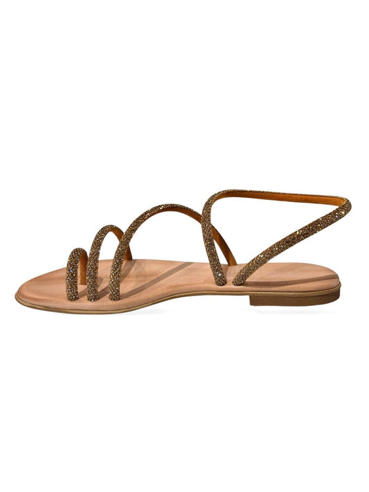 Sandalo infrapollice strass bronzo - V_ELISAB