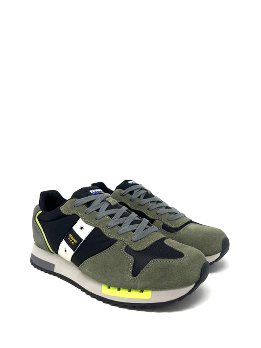 Sneakers Blauer Queens military black -QUEES01