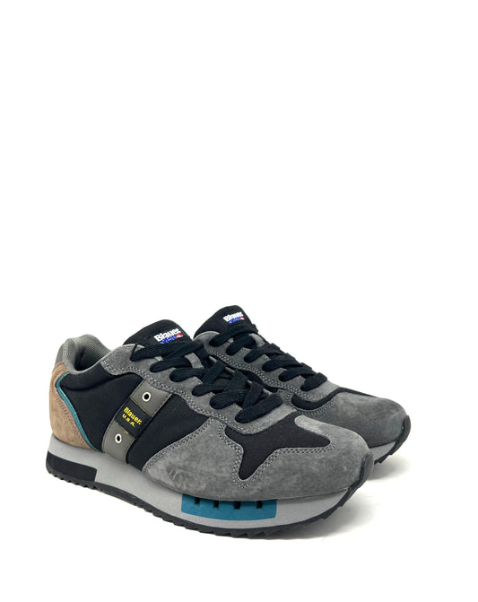 Sneakers Blauer Queens vienna dark grey militare -QUEENSO