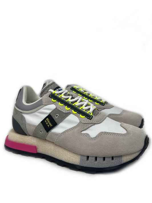 Sneakers Houma Blauer white light grey -HOUMA2W