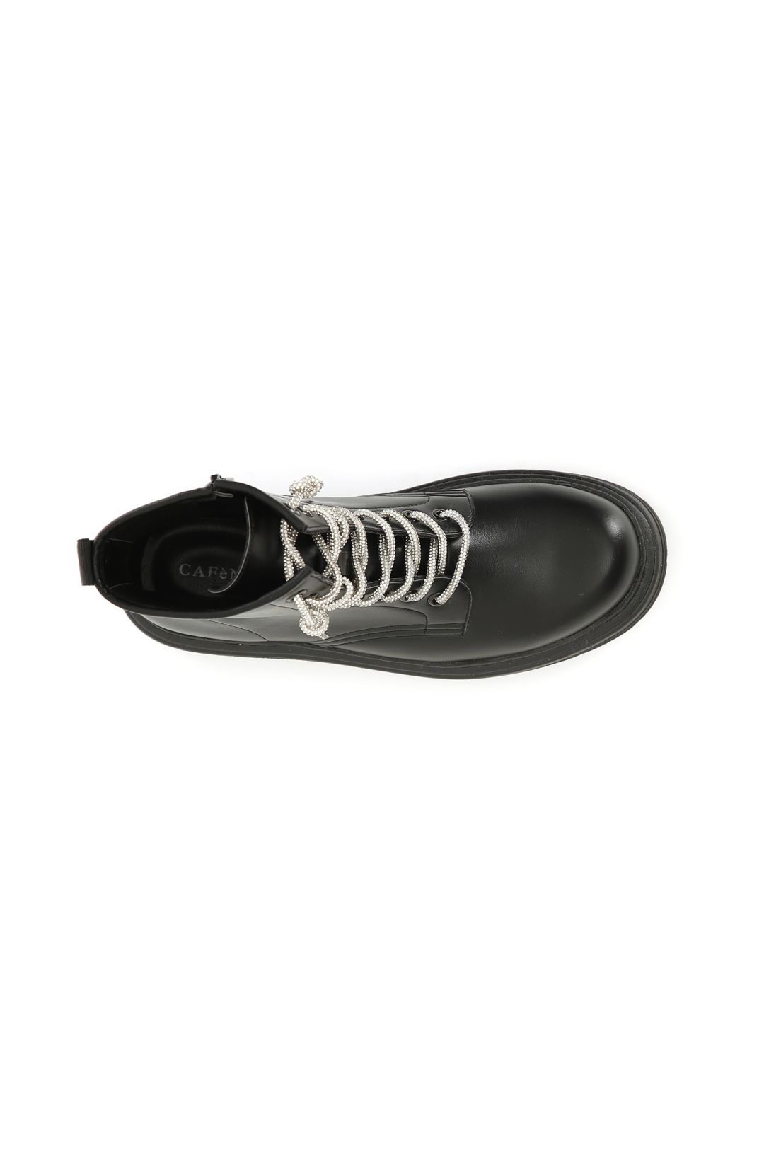 Anfibio in similpelle con lacci strass -FA9301N