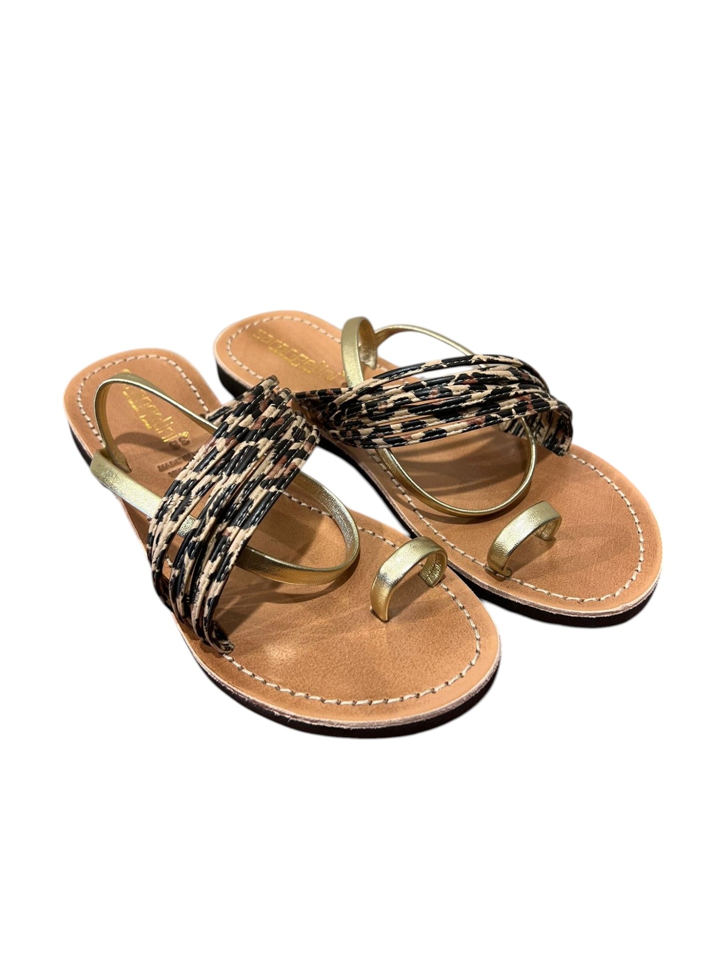 Sandalo mignon ghepardo pelle - 3281