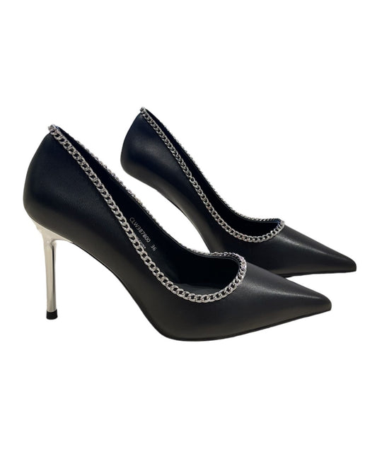 Decolletè nero silver t.9 cm cult -W387800