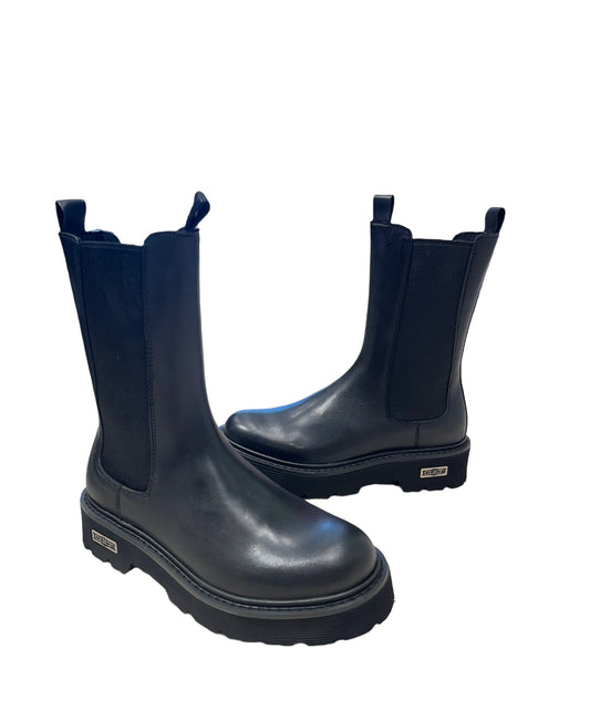 Beatles con cerniera ed elastici laterali nero -W326700