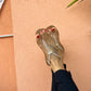Sandalo cuoio strass gold-PM76RO