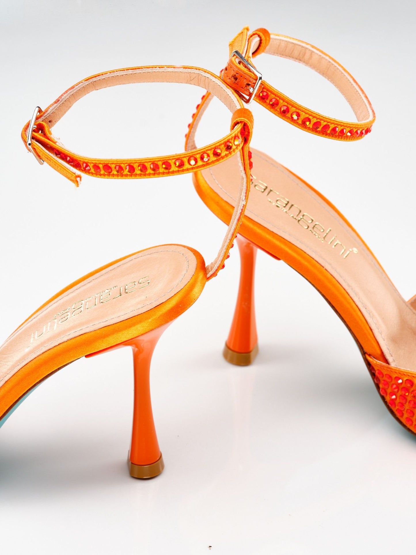 Slingback arancio strass Sara -ALENA14