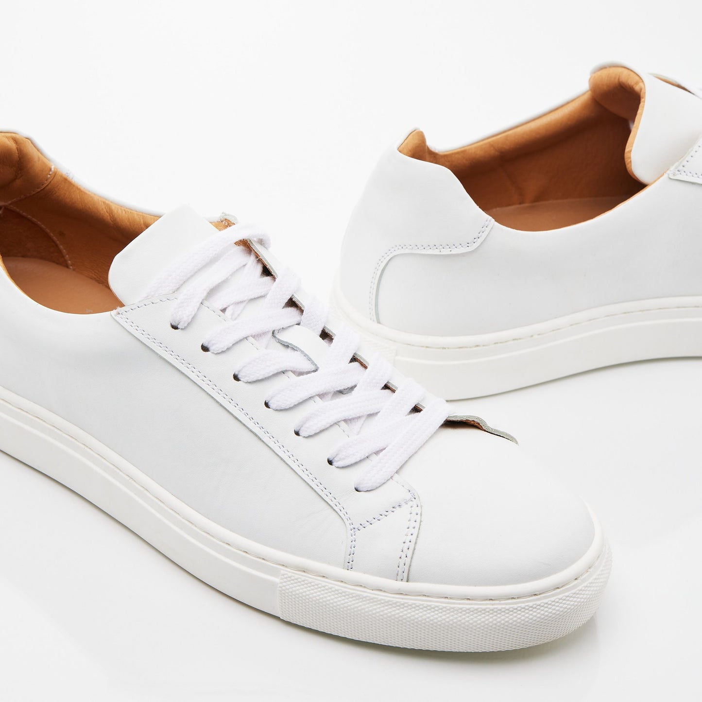 Sneaker uomo in nappa bianco -1213NBI