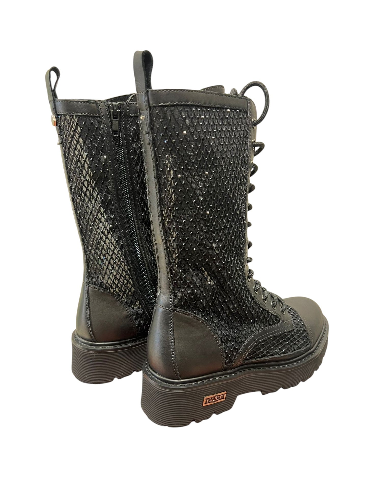 Anfibio nero con strass - CLW340