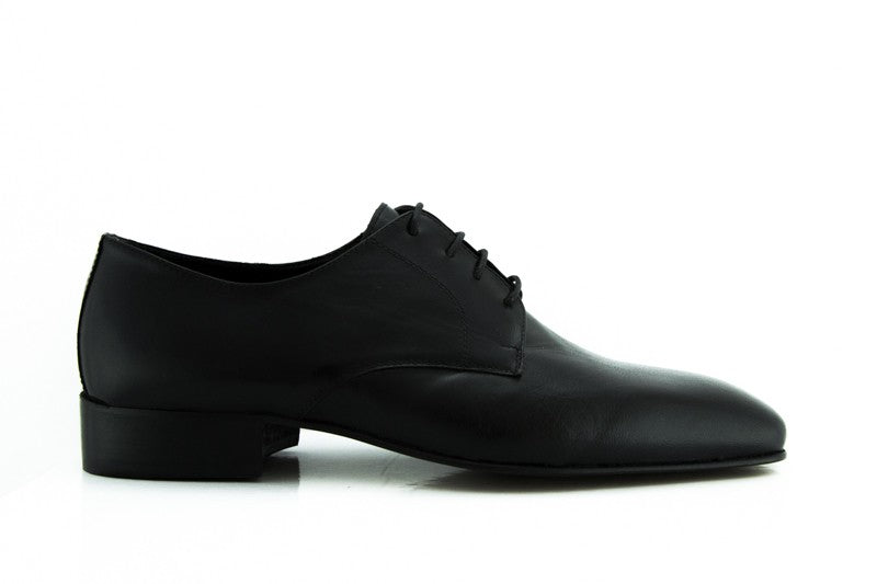 Derby uomo Sarangelini in pelle nero Made in Italy