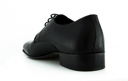 Derby uomo Sarangelini in pelle nero Made in Italy