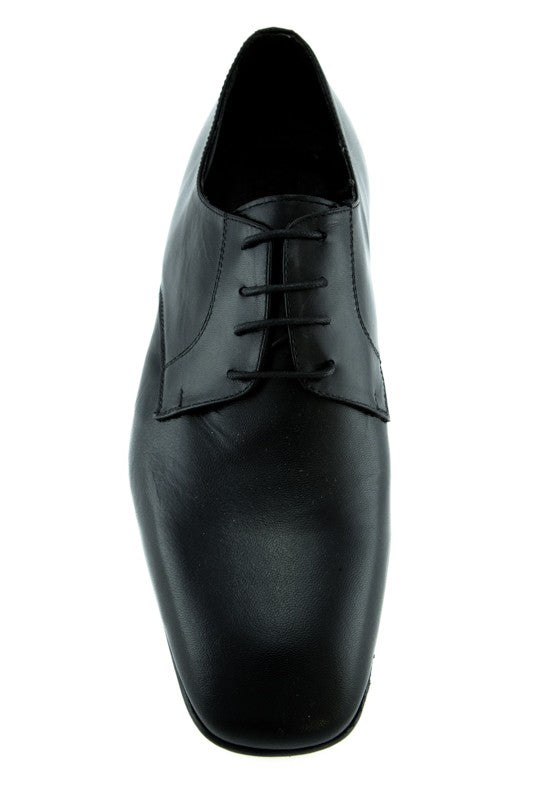 Derby uomo Sarangelini in pelle nero Made in Italy