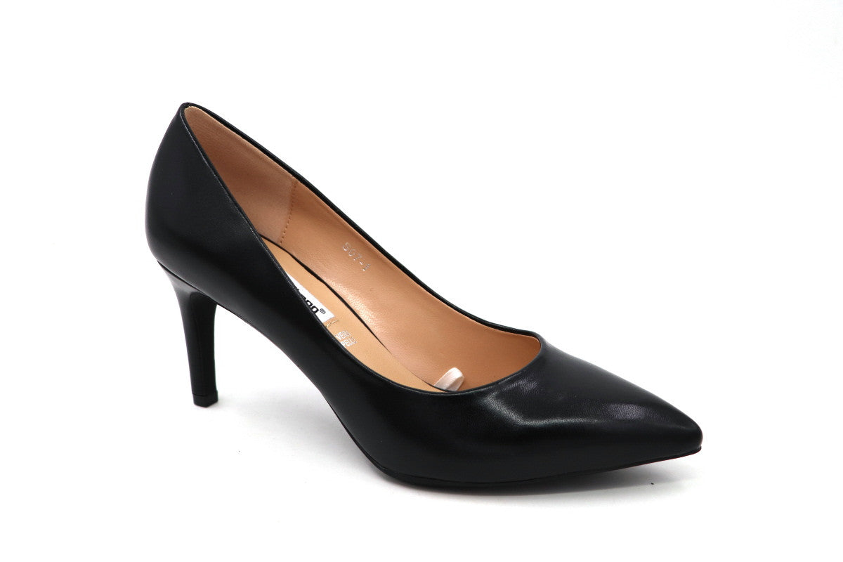 Decoltè nero con tacco 70