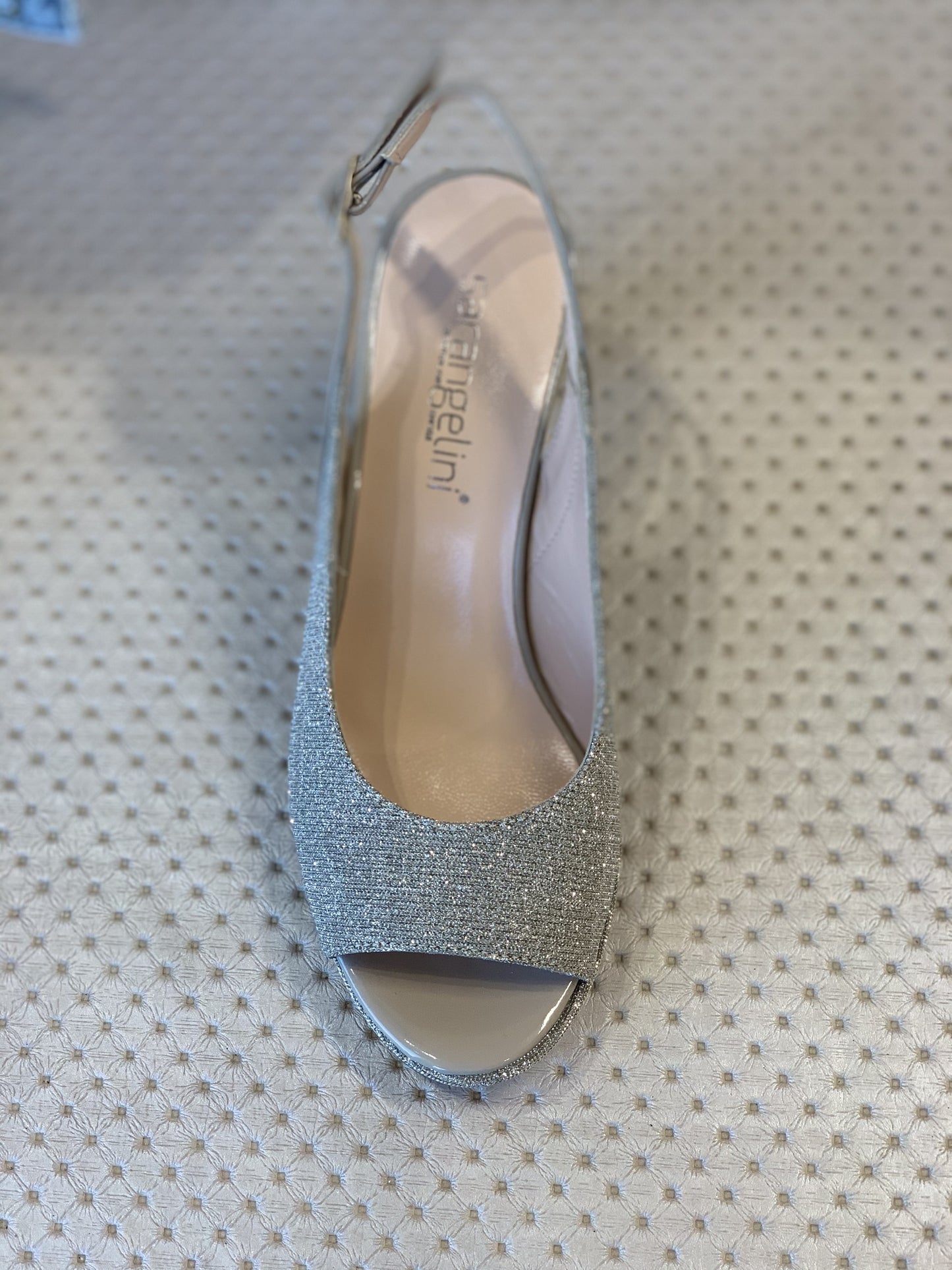 Sandalo con tacco galassia oro