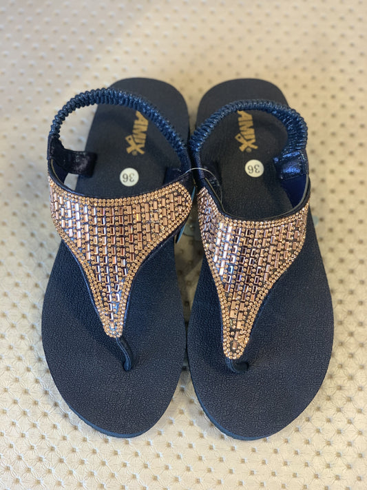 Sandalo infradito oro rosa