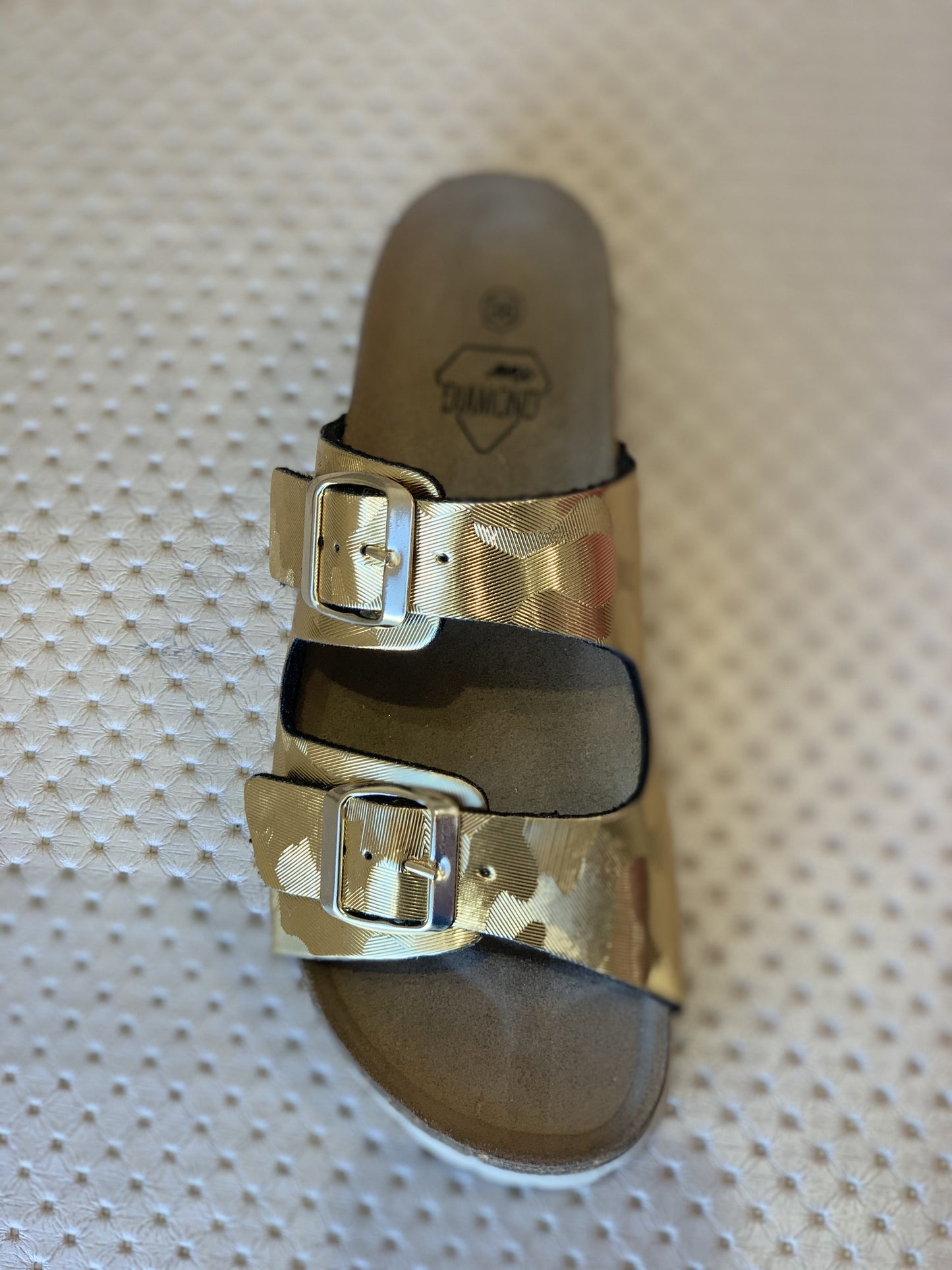 Ciabatta laminato oro