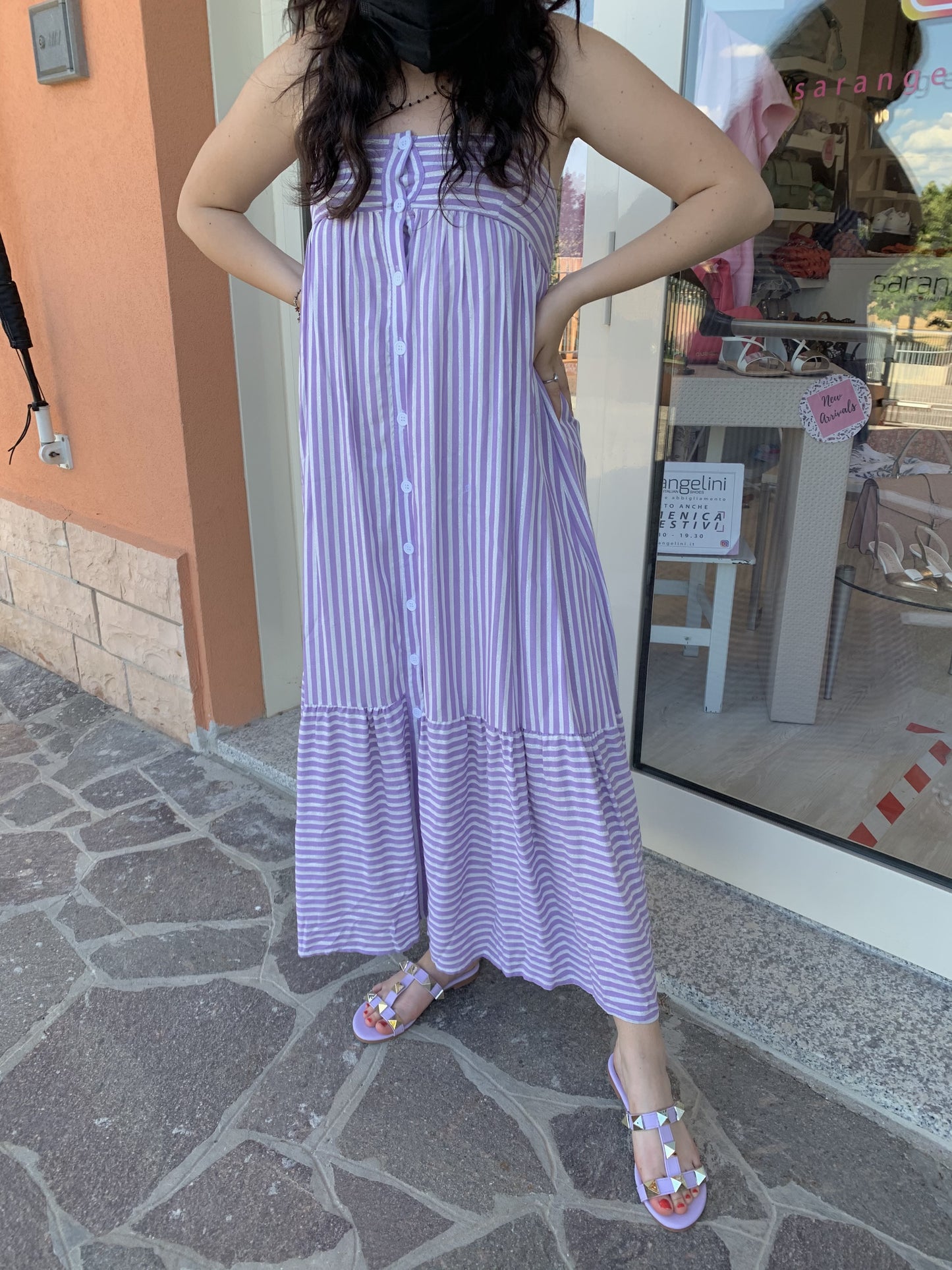 Abito lungo lurex